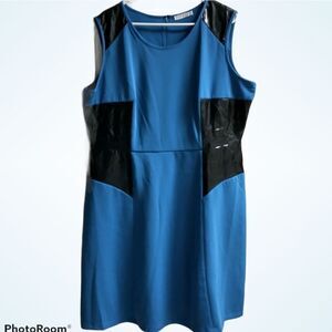 Spruce and Sage Blue and Black Bodycon Dress